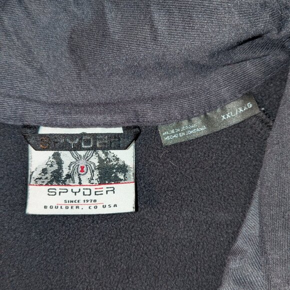 Spyder Bandit 1/2 Zip Knit-Fleece Lined Pullover - Picture 9 of 9
